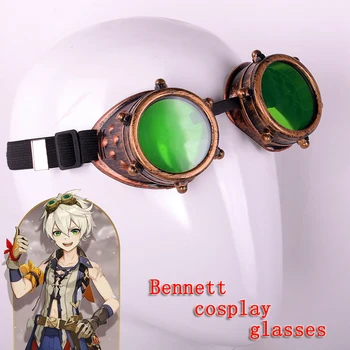 Игра Genshin Impact Косплей на Хэллоуин, очки для косплея Беннетта, очки для косплея в стиле панк Genshin Impact Bennett