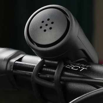 Велосипедный Электрический Гудок Черный ABS USB Перезаряжаемый Велосипедный звонок, Кольцо для динамика, Аксессуары для велосипеда, Громкий сигнал тревоги на руле