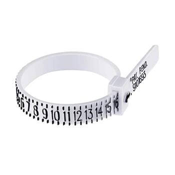 Измерительная линейка с маленьким кольцом, катушка для пальцев, инструмент для определения размера кольца, размер в Великобритании, размер в США, прямая поставка