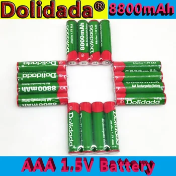 Новая 1,5 В AAA аккумуляторная батарея 8800 мАч Щелочная аккумуляторная батарея для светодиодной игрушки mp3 Бесплатная доставка