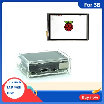 3,5-дюймовый Raspberry Pi 3 Модель B Сенсорный экран 480*320 ЖК-дисплей + Сенсорная ручка + АБС-чехол Двойного Назначения Box Shell для Raspberry Pi 3
