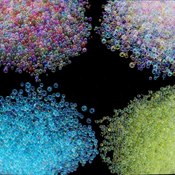 10-20 г 0,4-3 мм крошечные хрустальные стеклянные шарики, мини-пузырьковые шарики, наполнитель из эпоксидной смолы для силиконовой формы 