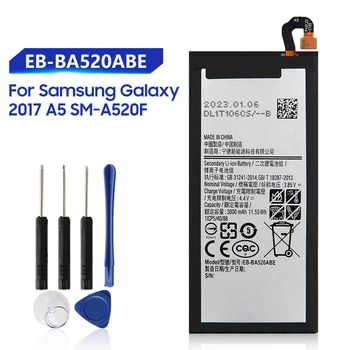 Сменный Аккумулятор EB-BA520ABE Для Samsung Galaxy A5 2017 Версии A520 A520S A520F SM-A520F Аккумулятор для телефона 3000 мАч