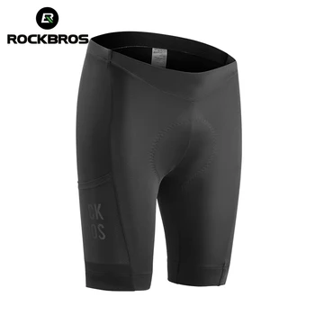 ROCKBROS Летние велосипедные шорты Дышащие брюки с высокой Эластичностью Для мужчин Противоударная накладка Боковой карман для хранения MTB велосипедных шорт