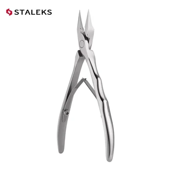 STALEKS NE-61-16 Высококачественный Резак для удаления омертвевшей кожи, Рукоятка из нержавеющей Стали, Профессиональные Ножницы для ногтей и кутикулы, инструмент для маникюра