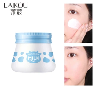 LAIKOU Milk Cream Отбеливающий Крем Для лица Против морщин Антивозрастные Питательные Увлажняющие Кремы Для Ухода За кожей Корейская Косметика
