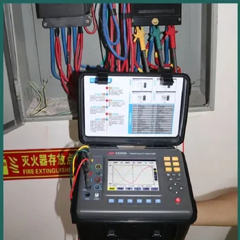 Трехфазный детектор энергии тока ES4000, параметр трансформатора, Анализатор качества электроэнергии, 4 канала, Тест фазного напряжения