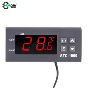 STC 1000 Цифровой Регулятор Температуры Термостат Терморегулятор Инкубатор Реле LED 10A Отопление Охлаждение STC-1000 12V 24V 220V