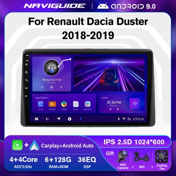 NAVIGUIDE P1 Android Автомобильный Радио Мультимедийный Плеер Для Renault Dacia Duster Arkana 2018 2019 Автомобильный Стерео Авторадио Навигация GPS