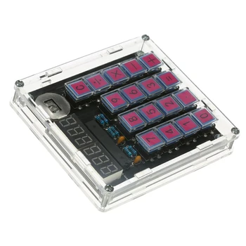 Набор калькуляторов своими руками Цифровой Тюбик-калькулятор Встроенный В кнопочную ячейку CR2032 с прозрачным корпусом Калькулятор