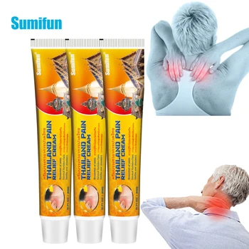 3шт Sumifun Крем для снятия боли в плечевом суставе От артрита шеи и спины, мышечной боли, Медицинская мазь, массаж, здравоохранение