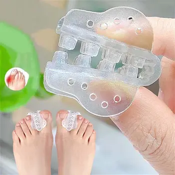 Разделитель пальцев в сложенном виде Защита от вальгусной деформации пальцев Ортопедические изделия для ног Корректор Для Ухода за Ногами Выпрямитель для Педикюра