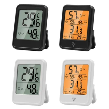 Цифровой ЖК-дисплей, удобный датчик температуры в помещении, Измеритель влажности, Термометр, Точный гигрометр, комнатные термометры