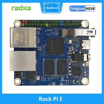 Rock Pi E Rockchip RK3328 1GB / 512MB DDR3 SBC / одноплатный компьютер поддерживает Debian / Ubuntu / OpenWRT так же, как Nanopi R2S используется для Интернета вещей
