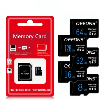 Карта памяти 8 ГБ 16 ГБ 32 ГБ/SDHC 64 ГБ/128 ГБ/256 ГБ/512 ГБ SDXC Micro/TF SD-карта 128 64 32 16 8 гб UHS-1 Флэш-карта бесплатный SD-адаптер