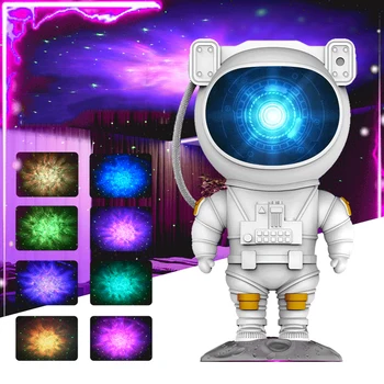 Светодиодная лампа-проектор Galaxy Звездное небо Ночник для домашнего декора спальни, декоративные светильники астронавта, подарок для детей