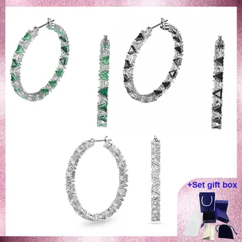 Высококачественные модные серьги-подвески Ortyx, серьги-кольца треугольной огранки, белая изысканная подарочная коробка Бесплатная доставка