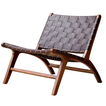 Кресло-диван для ленивых людей, бытовое кресло для отдыха на одного человека, кресло-седло, плетеное кресло для балкона из массива дерева, кресло-диван на открытом воздухе