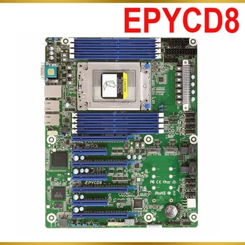 Для серверной материнской платы ASROCK AMD Socket SP3 (LGA4094) EPYC Семейства процессоров серии 7002/7001 DDR4 SATA3 PCIe3.0 EPYCD8