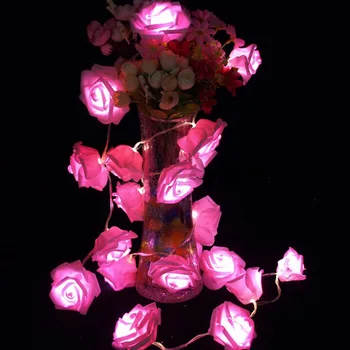 Лампа Night Light 2M20 Светодиодные Гирлянды Цветочная Фея Праздничная Лавовая лампа для свадьбы, вечеринки в саду, Рождественское украшение, Ночник