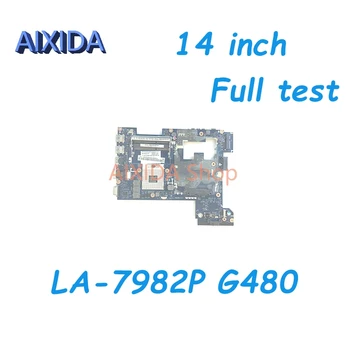 AIXIDA QIWG5_G6_G9 LA-7982P Материнская плата для ноутбука Lenovo G480 Основная плата HM77 DDR3 GMA HD 14 дюймов полный тест