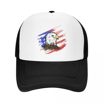 Изготовленный На заказ Патриотический Флаг США Бейсболка American Eagle, Уличная Мужская Женская Регулируемая Шляпа Дальнобойщика, Осенние Бейсболки Snapback