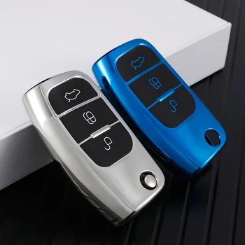 Мягкий Чехол Для дистанционного ключа автомобиля Из ТПУ Для Ford Focus Ecosport Fiesta Kuga Falcon Escape B-Max C-Max Eco Sport Galaxy Key Fob Shell