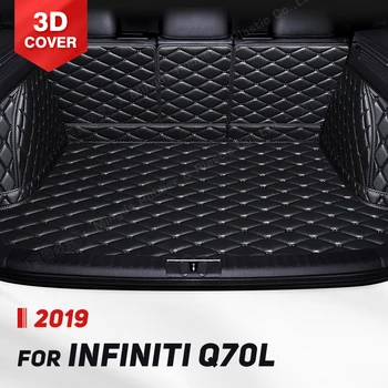 Автоматический коврик для багажника с полным покрытием для Infiniti Q70L 2019, Анти-Грязный автомобильный коврик для багажника, Аксессуары для защиты салона грузового лайнера