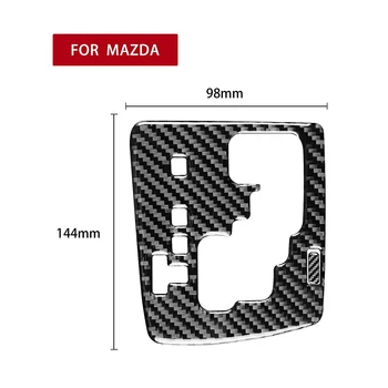 Наклейка на панель для декора, 1 шт. Аксессуары, замена отделки из черного углеродного волокна, прочный для Mazda 3 10-13