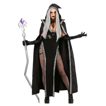 Удивительный костюм ведьмы для женщин на Хэллоуин, Карнавал, вечеринку, маскарадный костюм фокусника