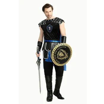 Хэллоуин для взрослых, Косплей древнеримских солдат, костюм греческого воина-гладиатора, рыцарь Юлий Цезарь для мужчин