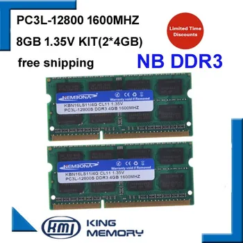 KEMBONA абсолютно новый ноутбук Memoria RAM DDR3 8 ГБ комплект (2 * 4 ГБ) 12800 S PC3L 1,35 В с низким энергопотреблением 1600 МГц 204-контактный SODIMM Пожизненная гарантия