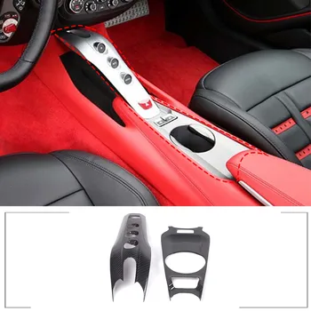 Для Ferrari 458 2011-2016 Внутреннее стекло, кнопка включения Подъема, накладка на панель, аксессуары для моделирования автомобилей из настоящего углеродного волокна
