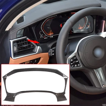 Рамка экрана дисплея приборной панели автомобиля, Декоративная накладка из углеродного волокна ABS Для BMW 3 Серии G20 G28 2020, Аксессуар для интерьера автомобиля