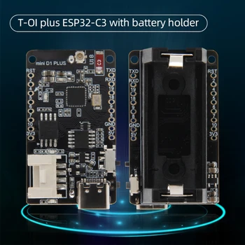 TTGO T-OI PLUS RISC-V ESP32-C3 MCU Плата разработки Перезаряжаемый Держатель батареи 16340 Поддержка Wi-Fi и BLE