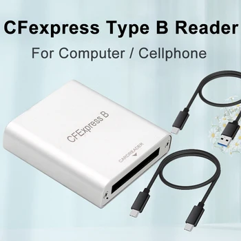 Новый Кард-ридер CFexpress Type B USB3.1 Gen2 10 Гбит/с Адаптер для карт памяти Type C для Зеркальной камеры Canon Nikon Z6 Z7 1DX3 Аксессуары