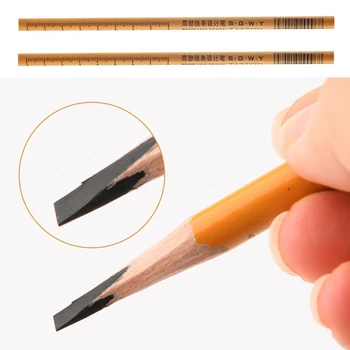 Водонепроницаемый черный карандаш Для бровей, Тени, Косметика, деревянная ручка, Микроблейдинг, стойкий оттенок, Инструмент для макияжа бровей, 2 шт. Оптом
