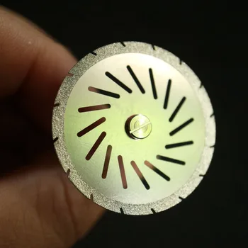 Зубоврачебная лаборатория алмазный двухсторонний зигзагообразный режущий диск для зубоврачебной резки Пластырь Дисковое колесо Инструмент для Зубоврачебной лаборатории