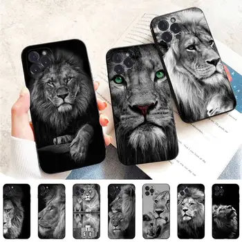 YNDFCNB Чехол Для телефона с животными львы Для iPhone 6 7 8 Plus 11 12 13 14 Pro SE 2020 MAX Mini X XS XR Задняя Крышка Funda