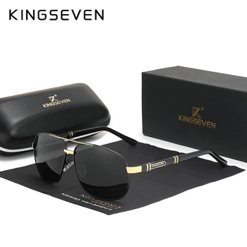 KINGSEVEN 2022 НОВЫЕ модные мужские солнцезащитные очки с поляризацией UV400, защита от вождения, Солнцезащитные очки для мужчин, Oculos de sol N7621