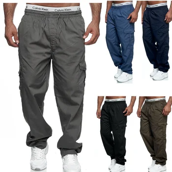 Мужские брюки-карго, Мужские повседневные тактические брюки Большого размера в стиле милитари, мужская верхняя одежда, армейские прямые зимние брюки, брюки