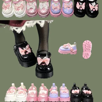 Обувь для куклы BJD подходит для аксессуаров для куклы Blythe ob24 размера с толстым дном и бантом