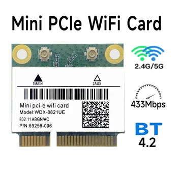 RTL8821CE 802.11AC Wi-Fi + BT 4,2 433 Мбит/с WIFI 4,2 Bluetooth 2,4 ГГц 5 ГГц двухдиапазонная мини-карта PCIe WiFi RTL8821 Для DELL ACER ASUS