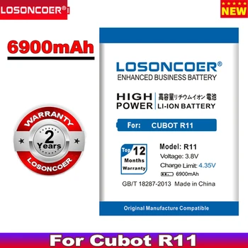 LOSONCOER R11 6900 мАч Аккумуляторы для Cubot R11 Сменный Аккумулятор Bateria Для смартфона Cubot R11 Аккумулятор В наличии