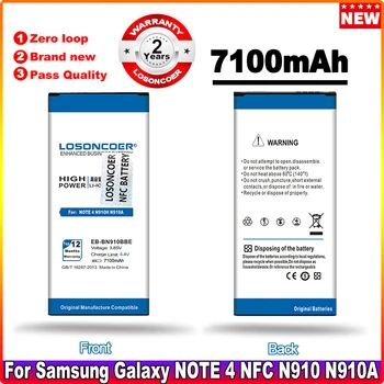 LOSONCOER 7100 мАч EB-BN910BBE NFC Для Samsung Note 4 NFC N910 N910F N910A N910V N910P N910T N910H Аккумулятор