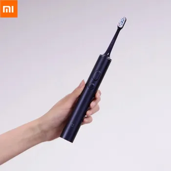 Xiaomi Mijia T700 Звуковая Электрическая Зубная щетка Для Отбеливания зубов Ультразвуковой Вибрацией Щетка для чистки полости рта IPX7 Водонепроницаемый светодиодный дисплей