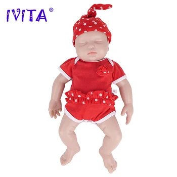 IVITA WG1558 14,96 дюймов 2000 г 100% Силиконовая Кукла Реборн для всего Тела Bebe, Мягкие Куклы, Реалистичный Ребенок с Одеждой для Детских Игрушек