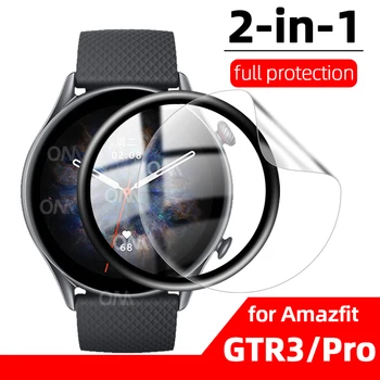 Мягкая защитная пленка из ТПУ 2 в 1 20D для смарт-часов Huami Amazfit GTR3 GTR 3 Pro, аксессуары для смарт-часов (не стекло)
