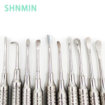Инструмент для чистки зубов 10шт Периостальный сепаратор, устройство для удаления зубного камня, устройство для снятия эриодонтальной мембраны, Десневой