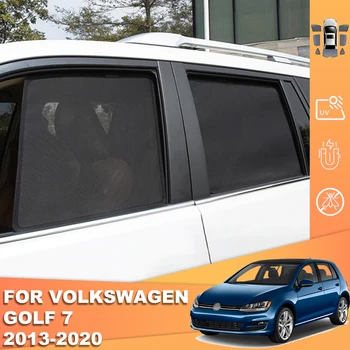 Для Volkswagen VW Golf 7 Mk7 2012-2020 Магнитный Автомобильный Солнцезащитный Козырек Передняя Задняя Шторка На Лобовое Стекло Задняя Сторона Детского Окна Солнцезащитный Козырек